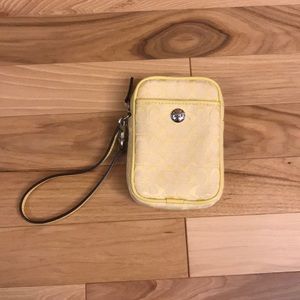 Yellow Coach Wristlet!